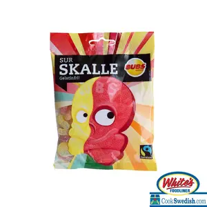 Bubs Sur Skalle (Sour Gummy Skulls), 3.17oz