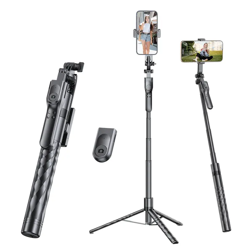 2026 New Upgraded Professional Anti-Shake Gimbal Selfie Stick , 1.7m Extendable Selfie Stick with Tripod Stand & Wireless Remote. 360° Rotation for Vlogging, Compatible With iPhone 17/16/15 & Android Phones.