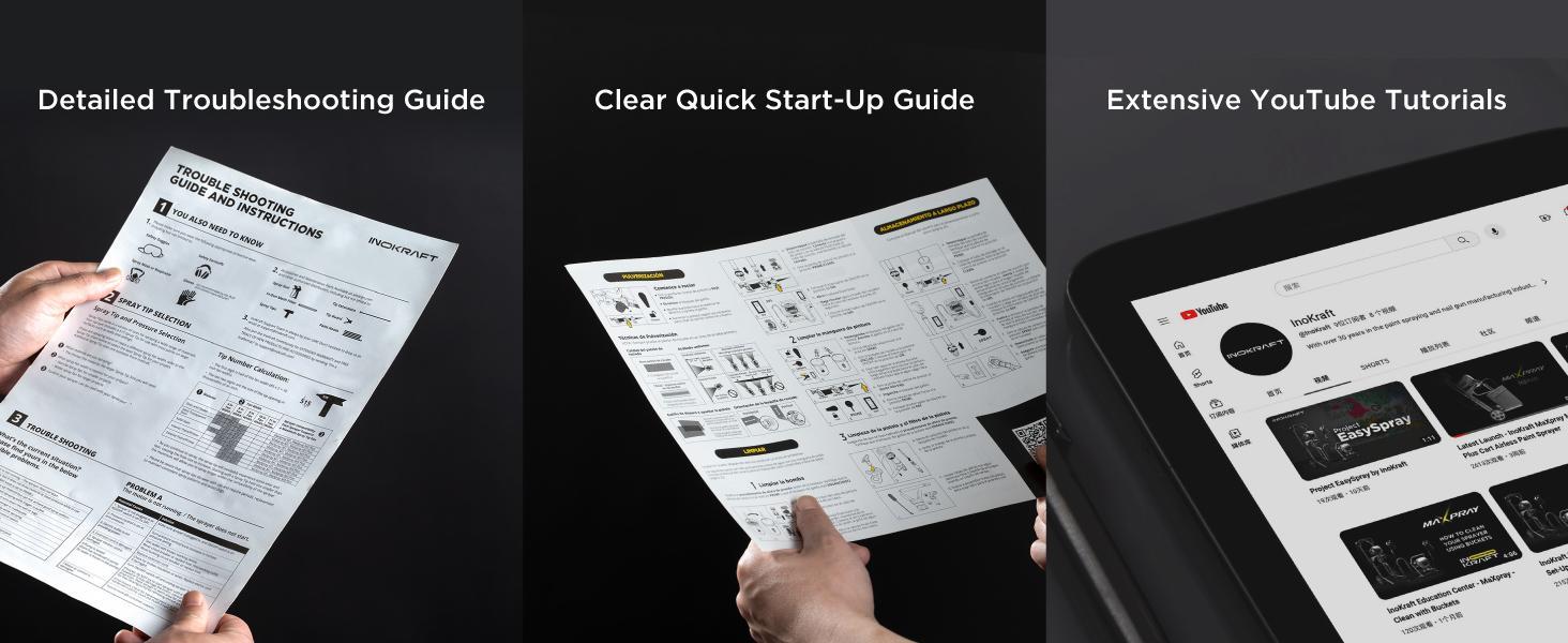 InoKraft DRZZLE D1-LVLP Spray Gun Premium & Basic Kit for Cars & House DIY Painting Superior Quality Atomization Efficient Transfer Easy Operation One-Piece Forged Aluminum Body Teflon Coating