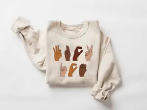 F*ck ICE Hand Sign Language Sweatshirt, Abolish ICE Sweater, Human Rights Activist Hoodie, Pro Immigration Portland Political Tee