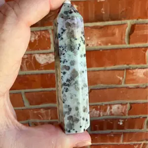 Aura Coated Dalmatian Jasper Tower