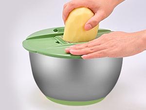 PUKOMC 5 in 1 Large Salad Spinner Dehydrator with Vegetable Chopper, Drainer, Bowl & Colander, Multifunctional Kitchen Utensils - Stainless Steel for Fruit PUKOMC 5 in 1 Large Salad Spinner Dehydrator with Vegetable Chopper, Drainer, Bowl & Colander, Multifunctional Kitchen Utensils - Stainless Steel for Fruit