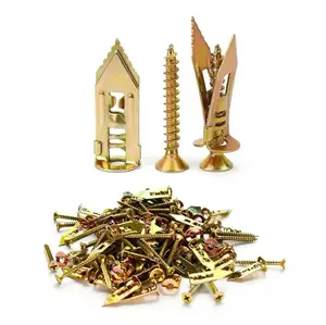 80PCS Self-Drilling Drywall Anchors and Screws Kit,12x30mm, No Pre-Drilling Needed, Supports Up to 66 lbs, ldeal for Home and Office Organization galvanized