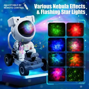 Astronaut Moon Rover Star Projector | Nebula & Star Light, Bluetooth Speaker, Remote Control