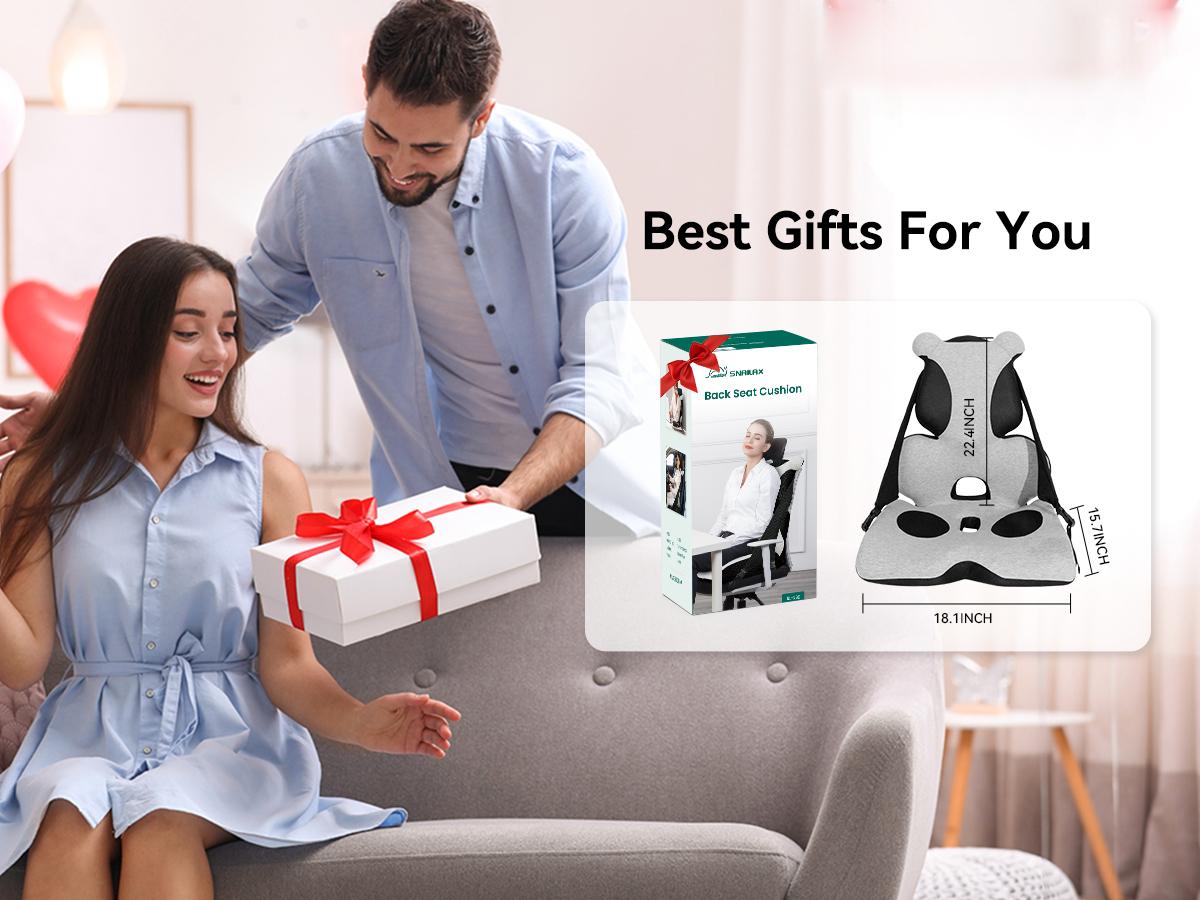 Snailax Memory Foam Lumbar Support Pillow, Car Seat Cushion, Office Chair Cushion, One Piece Chair Pad, Improve Posture, Sciatica, Hip & Back Coccyx Tailbone Pain Snailax Memory Foam Lumbar Support Pillow, Car Seat Cushion, Office Chair Cushion, One Piece Chair Pad, Improve Posture, Sciatica, Hip & Back Coccyx Tailbone Pain