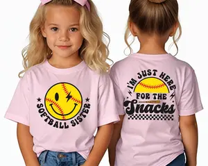 I'm Just Here for the Snacks Softball Sister Shirt, Softball Season, Sports Fan, Softball Sister Gift, Softball Snack, Softball Kids Shirt