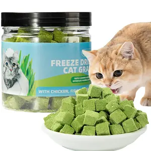 Freeze-dried cat grass granules for cats to eliminate hairballs, cat grass tablets, dog chews for teeth cleaning and nutrition supplementation, cat grass tablets, pet snacks cute  lip partner cattreats try just treat training