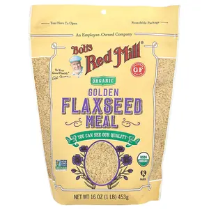 Bob's Red Mill Organic Golden Flaxseed Meal, 16 oz (453 g) Bob's Red Mill Organic Golden Flaxseed Meal, 16 oz (453 g)