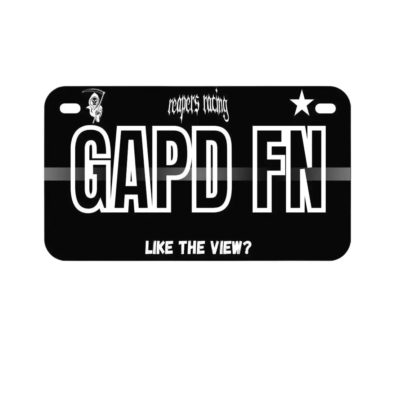GAPD FN License Plate