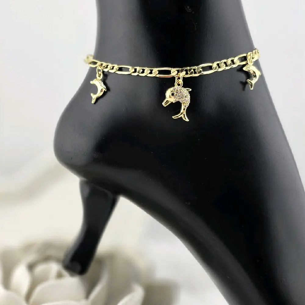 anklet 14k gold plated