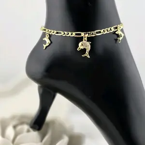 anklet 14k gold plated