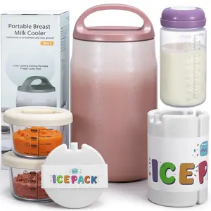 [Summervibes] MAXSO  3 In 1 Breast Milk Chiller With Insulated Containers For Daily Use And Trave baby