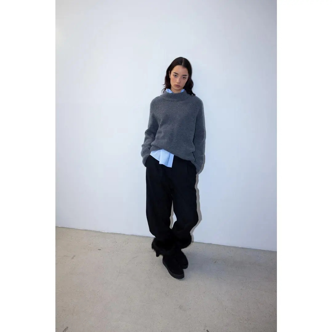 HAMI CASHMERE-BLEND SWEATER | grey