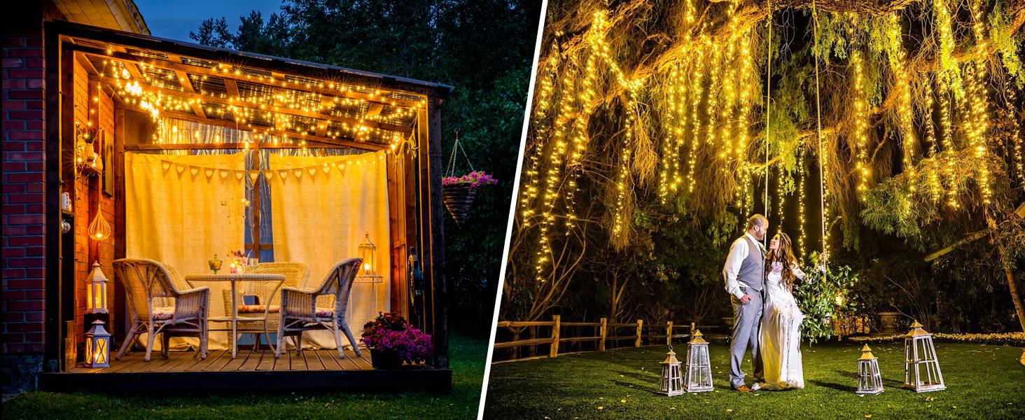 Fairy Lights Battery Operated 60 LED Starry Firecracker String Lights 5 Feet Silver Wire Waterproof for DIY Wreath Home Wedding Bedroom Mason Jar Holiday Christmas Ramadan Decorations