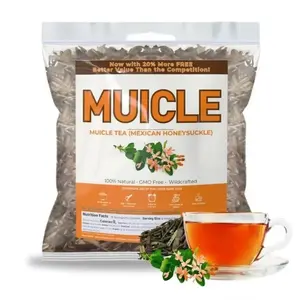 VIRAL Muicle Té (Mexican Honeysuckle Herbal Tea) 100% Natural, Vegan, Non-GMO:, Infusiones Naturales, Caffeine-Free Loose Leaf Tree - Traditional Beverage Flavor