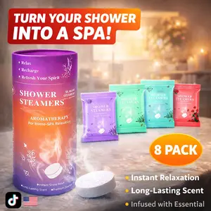 Shower Steamers Aromatherapy Mothers Day Gifts for Women Adults Mom Men een Self Care 8PSC Lavender Peppermint Eucalyptus Bath Bombs Steamer Pamper Hamper Gift for Women Daily Stress Relief Natural Essential Oils Relaxation Home SPA Recharge