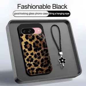 Suitable for [Google Pixel 9 Pro] high-end women's phone case🤩，free four-leaf clover lanyardthe pattern is printed, not glitter; various leopard print patterns are available，drop-resistant and fingerprint-proof YM99