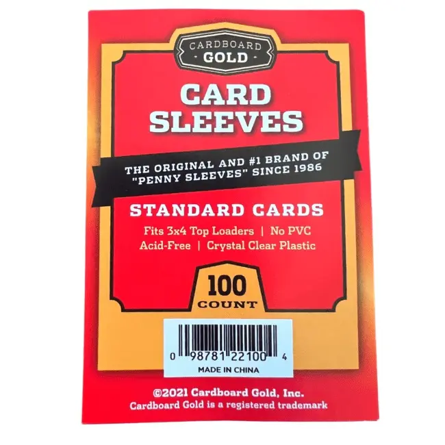 Cardboard Gold-Card Sleeves (100ct Pack)