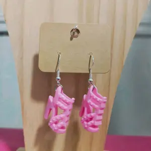 Pink Barbie Shoes earrings sterling silver 925 Hypoallergenic