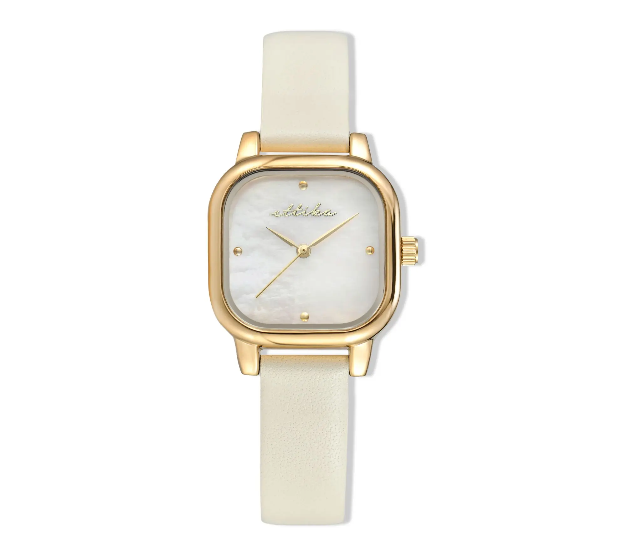 Ettika Women's Classic Square Leather Watch