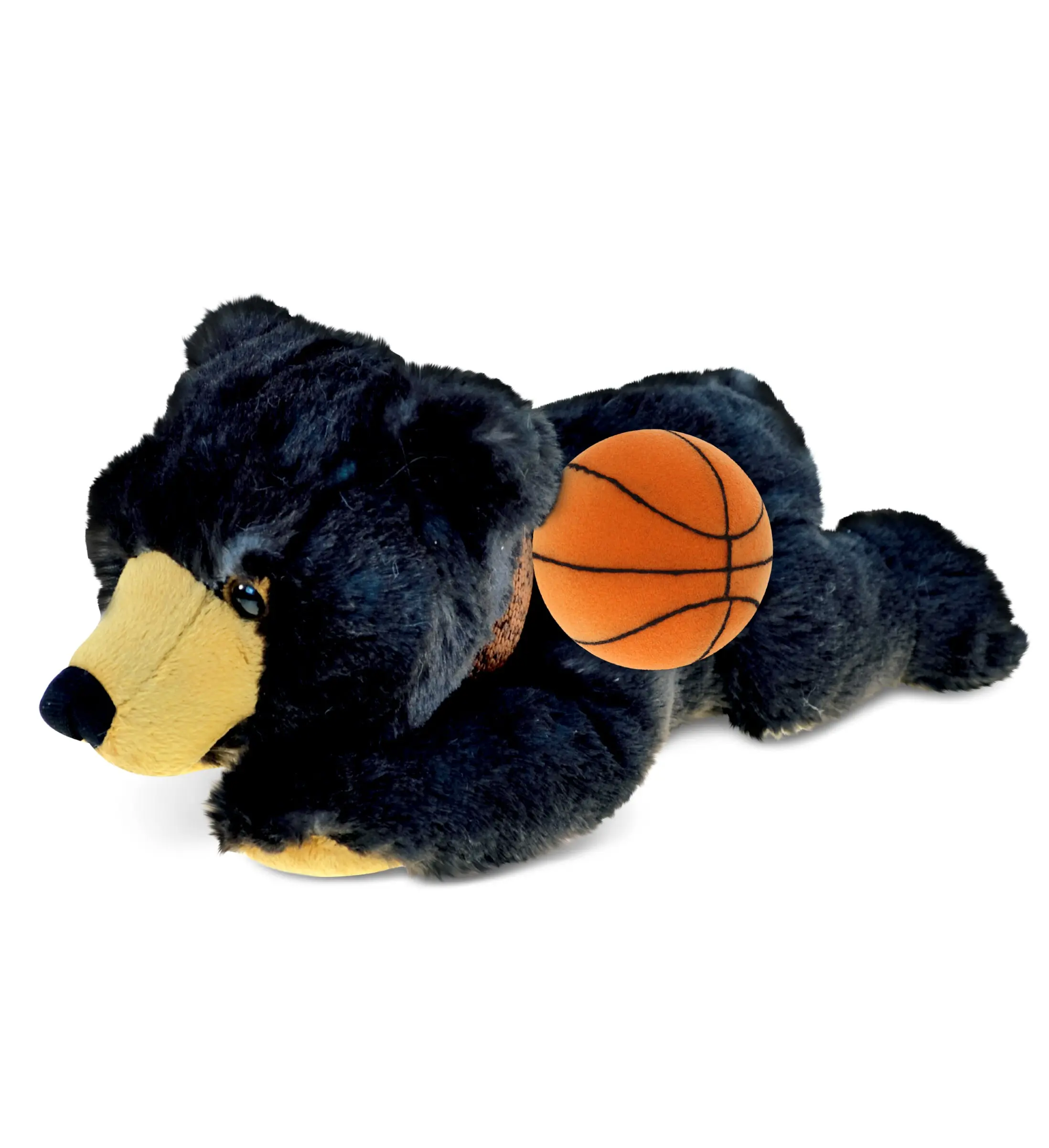 Plush Basketball Stuffed Toy - Super Soft Plush, 10 Inches, Sports Themed, Animals & Nature Inspired Wild Black Bear Design, Ideal for Children Development, Valentine's Day Gift