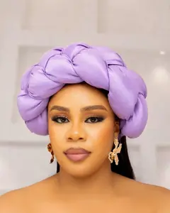 ZURI AFRICAN BRAIDED HAIRBAND (LILAC)