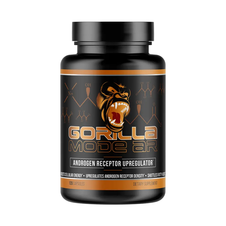 Gorilla Mode AR Carnitine Cutting Aid Supplement, Sugar Free L-Carnitine L-Tartrate Amino Acids Nutritional Supplement for Fitness Adults, Metabolic Health & Support (120 Capsules, 24-Month Shelf Life, Androgen Receptor Density Uppregulation)