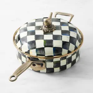 MacKenzie-Childs Saute Pan, Courtly Check, 3-Qt.