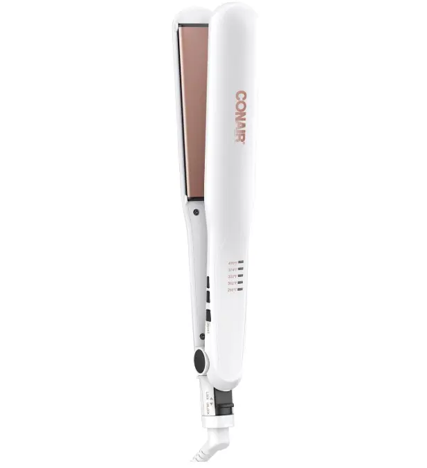 Conair Double Ceramic Flat Iron, 1 1/4-inch Hair Straightener