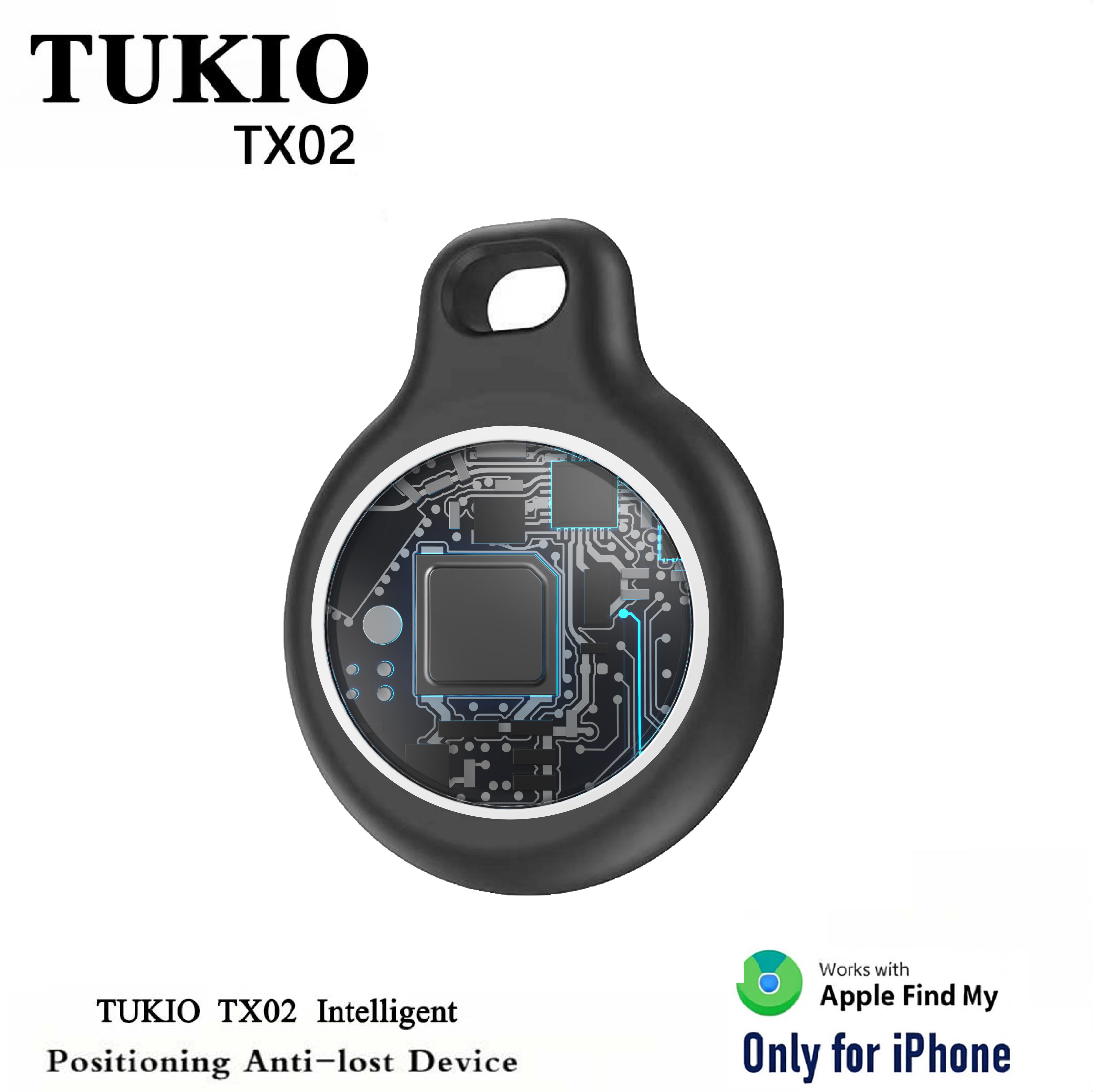 [Spring Deals] Tukio 2026 GPS Tracker(iOS Only) for Car & Keys,Mini Trackers Device with Weatherproof Magnetic Case-No Monthly Fee-Best Hidden GPS Trackers,Global Coverage Location Tracker,Anti-lost Device,For Apple Find My (iOS Only) For iPhone