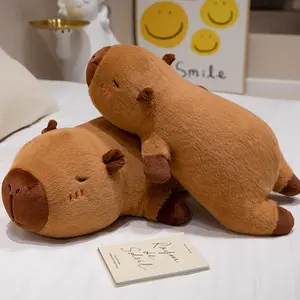 This adorable capybara pillow is soft, lightweight, and portable. Filled with memory foam for ultimate comfort, it makes a perfect gift for girls. Features lights and music for added charm-a memorable anxiety relief stuffed toy for kids and babies.