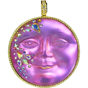 Mystic Fairy Seaview Moon 50mm Magnetic Enhancer (Goldtone/Mystic Iridis)