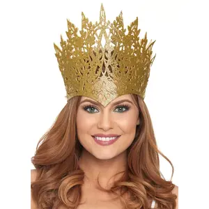 Glitter Die Cut Royal Crown With Jewel Accent