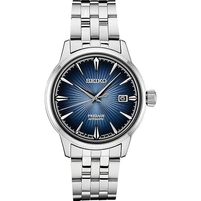Automatic Watch for Men - Presage Collection - with Date Calendar - 50M Water Resistant