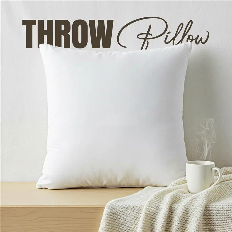 Utopia Bedding 2-in-1 Throw Pillow Insert - Down Alternative Lumbar Pillow, Fluffy Decorative Stuffer for Bed, Sofa, White, 1 Pack, 2-In-1 Pillow Inserts