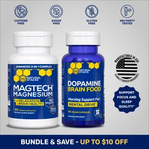 Day & Night Stack - Promotes Mental Drive, Clarity & Focus - Supports Sleep Quality* - Supplement with L-Tyrosine, Magnesium L-Threonate, Magnesium Glycinate, and Magnesium Taurate.