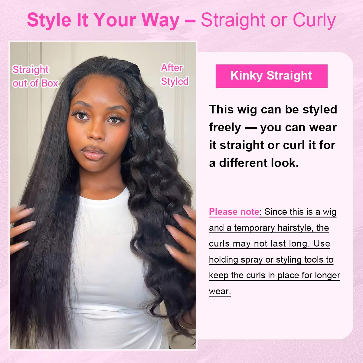 [Wear Go Half Wig] BGMgirl Invisible Hairline Afro Curly Kinky Straight Half Wig Glueless Human Hair Butterfly Yaki Layered Cut Wigs Water Wave Kinky Curly Seamless Flip Over Updo Down Style Hairpiece eve valentines day gift