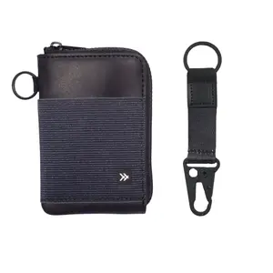 Thread Zipper Wallet + Keychain Clip Bundle