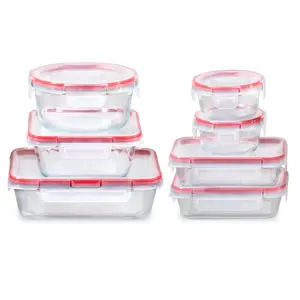 Pyrex® FreshLock™ 14-piece Mixed-Size Glass Storage Set