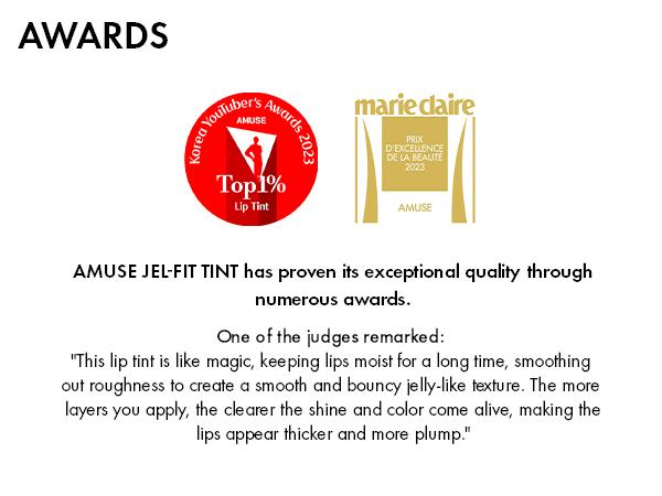 [AMUSE Seoul Official] JEL-FIT TINT | 8 Shades Lip Product Lipstick Lip stain LIPTINT