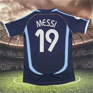 2006 FIFA World Cup Argentina Messi 10 Short Sleeve Soccer Jersey