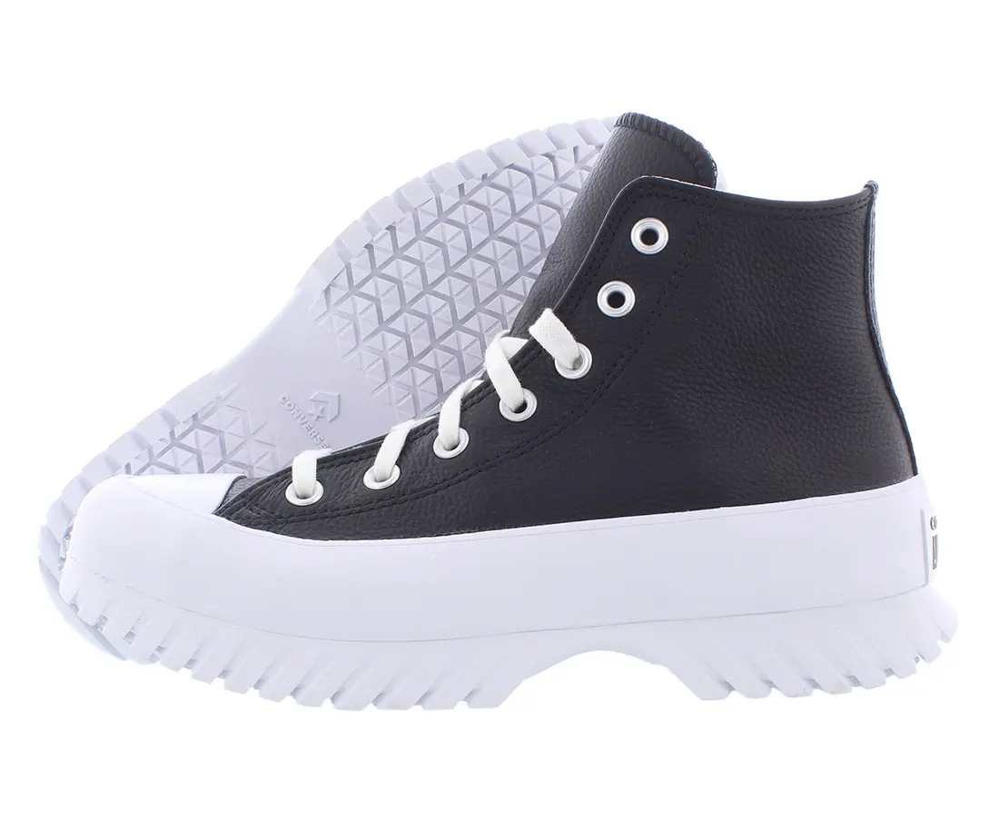 Converse Chuck Taylor All Star Lugged 2.0 Unisex Leather Hi-Top Lace-Up Athletic Trainers - Leather Material, Lugged Design, Walking Shoes, Outdoor Casual Footwear