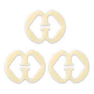 INSPIRE CHIC Bra Shoulder Strap Clips Buckles Bra Strap Anti-Slip Buckles Straps for Women Skin Color-2 Gourd Shape