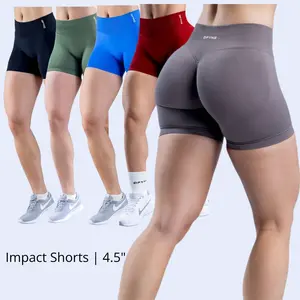 Impact Shorts |               High Stretch Fabric with Subtle Glute Contour for Gym and Yoga Wear, Medium Support, Fitted Design