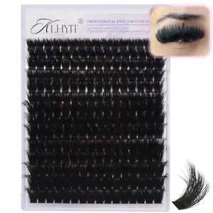 200D Lash Clusters 12-20mm Cluster Eyelash Extensions Thick Volume Eyelash Clusters 224pcs Mink False Eyelashes Clusters Soft Wispy Individual Lashes DIY Lash Extension, by KLHYIT