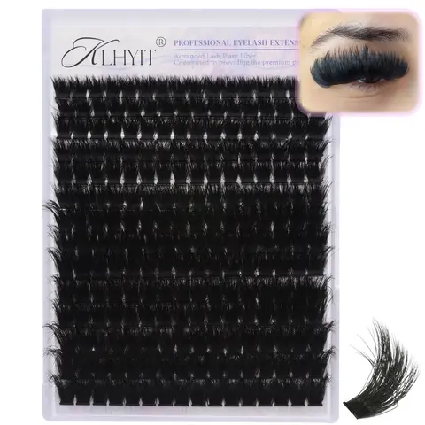 200D Lash Clusters 10-20mm Cluster Eyelash Extensions Thick Volume Eyelash Clusters 224pcs Mink False Eyelashes Clusters Soft Wispy Individual Lashes DIY Lash Extension, by KLHYIT