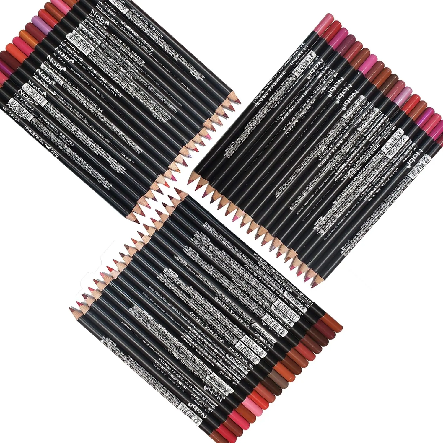 54 pcs NABI Lip Liner Pencils Long-lasting Eyeliner Cosmetic Makeup