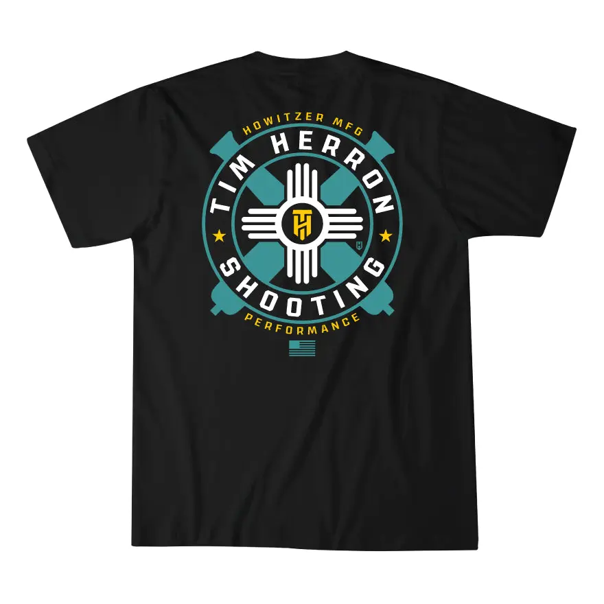 Howitzer Clothing Men's Short-Sleeve Cotton Jersey Round Neck Tops - Tim Herron Collection, Hazard-Free Menswear with Stitched Hem