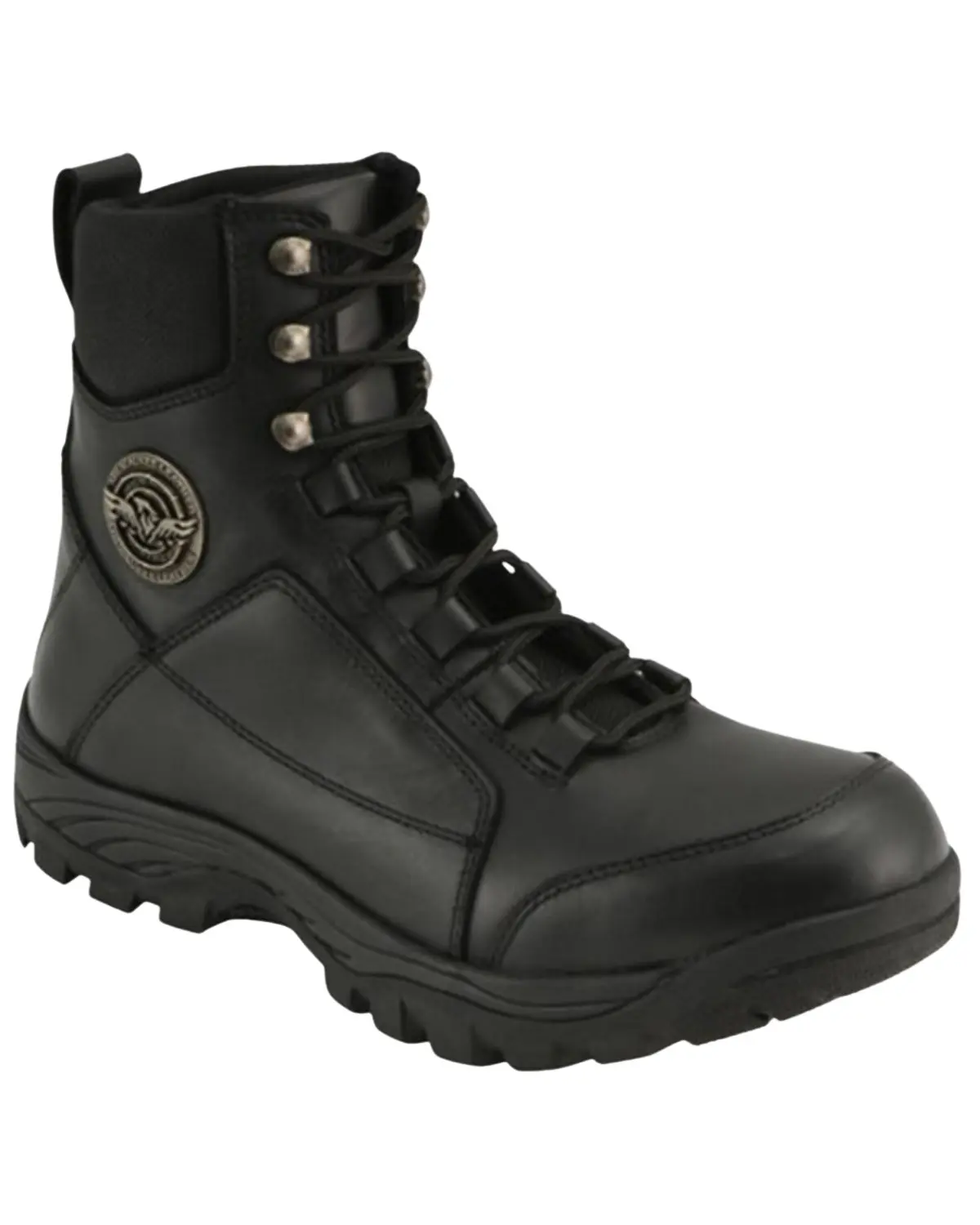 Milwaukee Leather Men's Men'S Lace-Up Tactical Boot Round Toe Extended - Mbm9081x