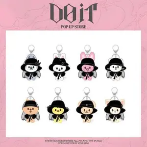 Stray Kids [DO IT POP-UP MD] SKZOO Costume Magnet Plush Keyring | Official SKZOO Magnet Keychain | Wolf Chan Leebit Dwaekki Jiniret Han Quokka BbokAri PuppyM FoxI.Ny | STAY Collectible Merch